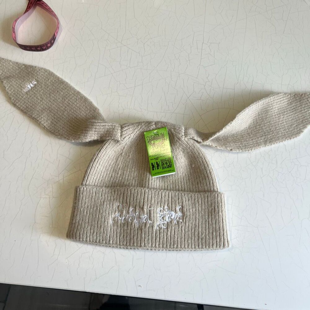 Personal fears zumiez bunny ears cream Beanie embroidered